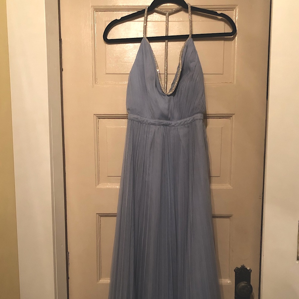 NWT ASOS formal light blue maxi dress
